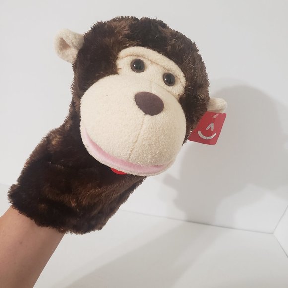Aurora Monkey Hand Puppet 9" - Picture 8 of 9